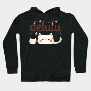 Delulu Kawaii Cats Hoodie